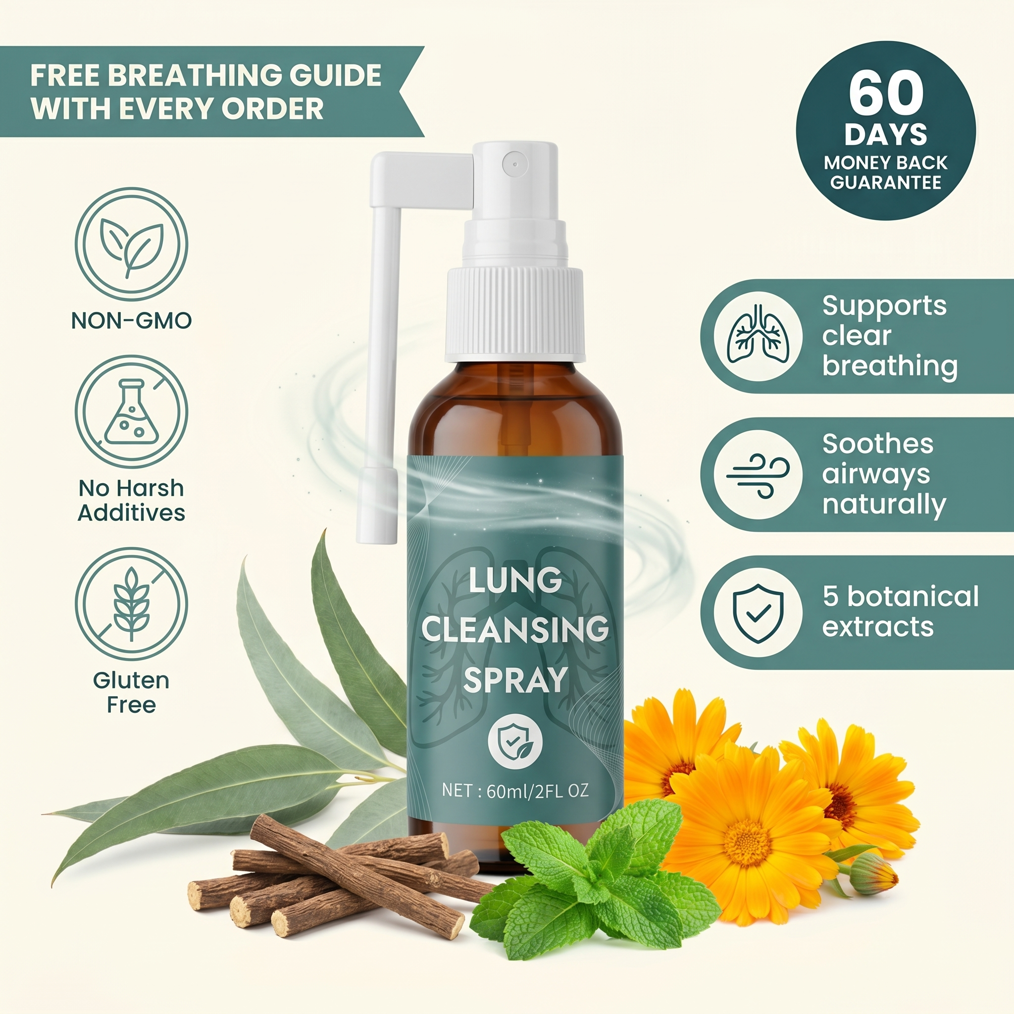 Breathra™ Lung Support Spray | 5 Botanical Extracts